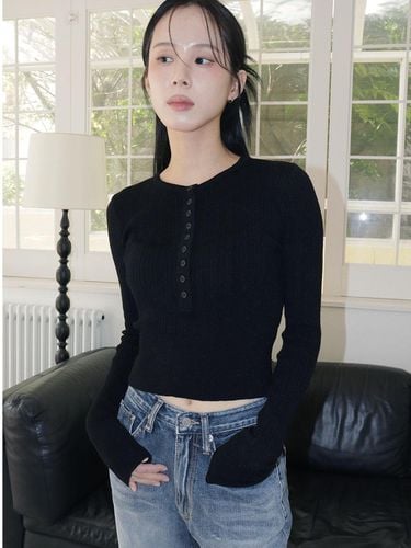 JOLLY ROUND KNIT TOP_3COLORS_BLACK - HAINT - Modalova