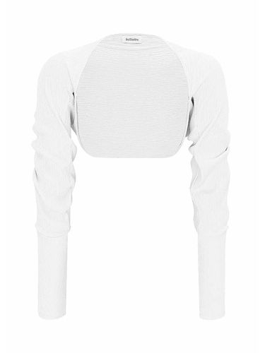 COTTON BASIC BOLERO - WHITE - bellialeu - Modalova