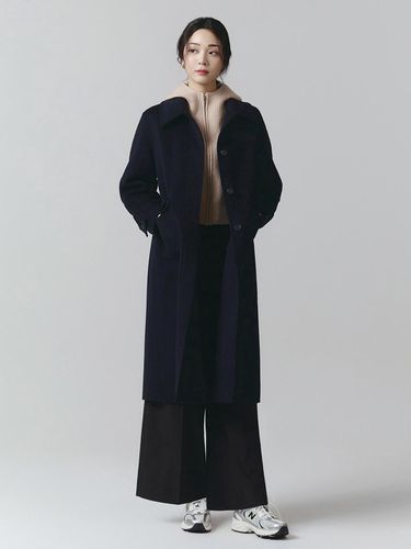 It Misha Regular Fit Single Cashmere Handmade Coat - itMICHAA - Modalova