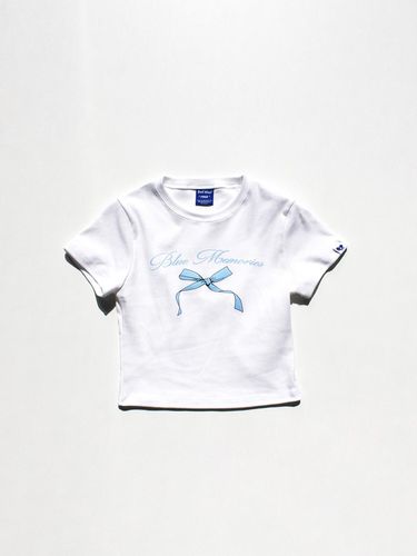 Ribbon Slim Tee White - BadBlue - Modalova