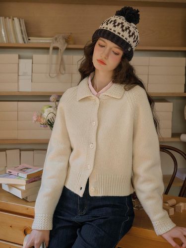 SR_Adorable wool knit cardigan jacket - Simple Retro - Modalova