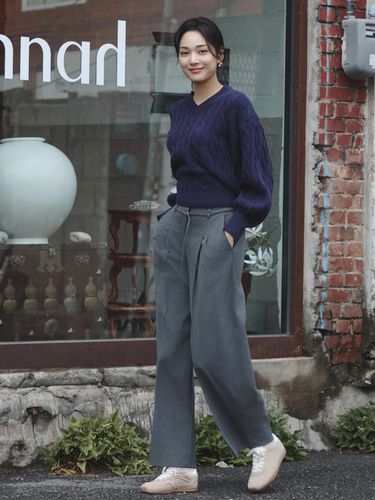 It MICHAA Two Tuck Belted Pants ITOBZPT910 (2COLOR - itMICHAA - Modalova