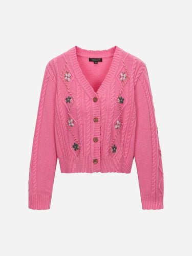 Flower embroidery cardigan_T246MCD131W - Thursday Island - Modalova