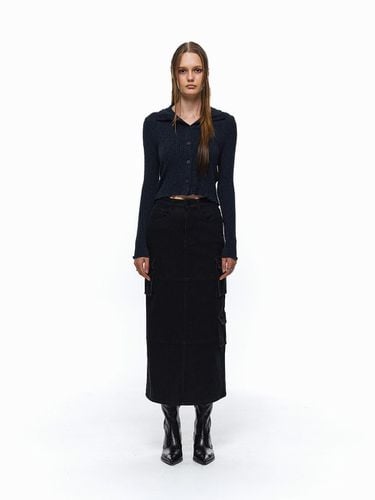 Cargo Slit Long Skirt_Black - ellonarc - Modalova