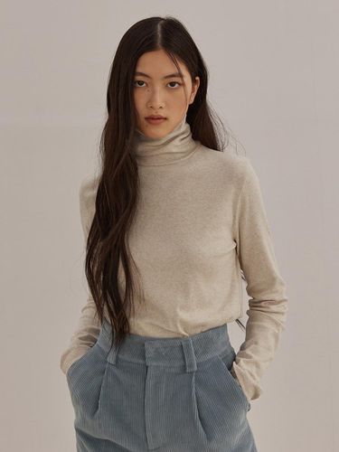 COTTON TURTLE NECK TEE VER. 2 (4colors) - MangoManyPlease - Modalova