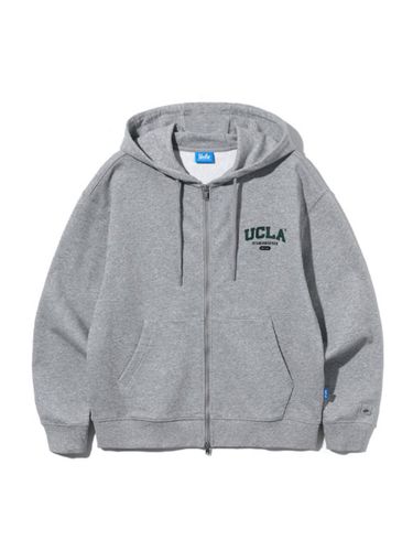 Small Logo Basic Hood Zip-Up [ GREY] (UA9GD9 - UCLA - Modalova