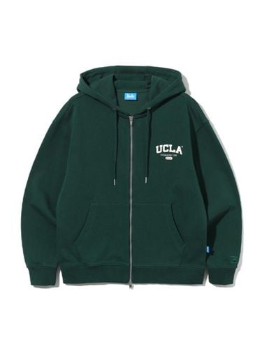 Small Logo Basic Hood Zip-Up [ GREEN] (UA9G - UCLA - Modalova