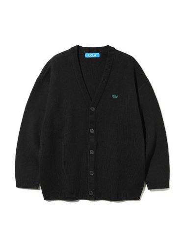 Logo Wappen Semi Overfit Cardigan [BLACK] (UA - UCLA - Modalova