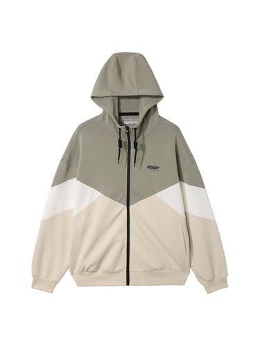 Color Block Hood Zip-Up - ready4next - Modalova