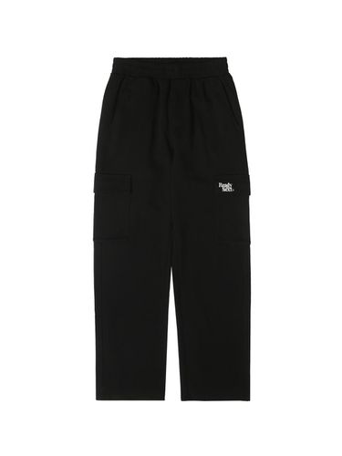 Cargo semi-wide BANDING pants BLACK - ready4next - Modalova