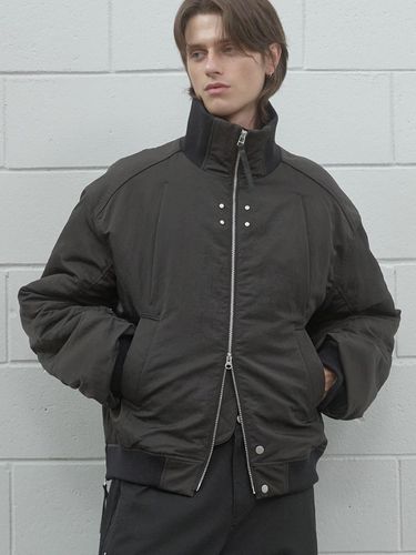 HIGH NECK MA 1 BOMBER JACKET BK - TMAKER - Modalova