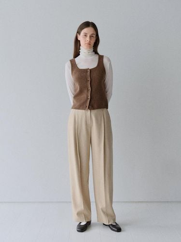 TFW WOOL ONE TUCK COCOON PANTS_2COLORS - MOHAN - Modalova