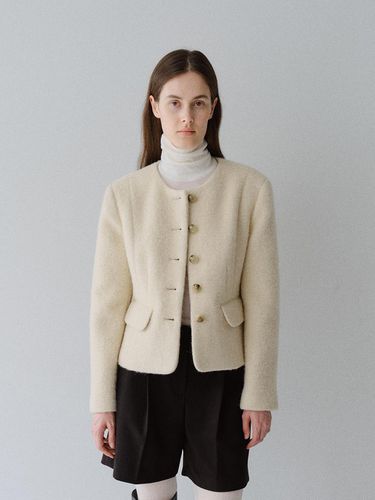 TFW ALPACA WOOL NO COLLAR JACKET_2COLORS - MOHAN - Modalova