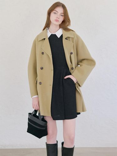 FN casual handmade half coat [B / BE] - NILBY P - Modalova