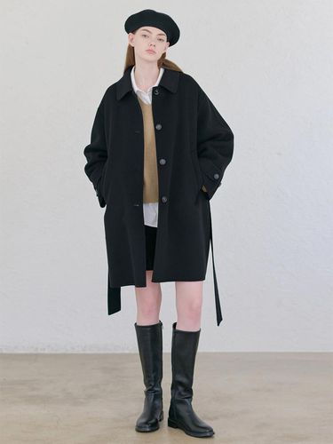 FN single half handmade coat [BK] - NILBY P - Modalova