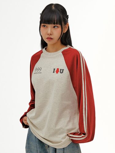 I Bear U Raglan Over fit Long-Sleeve AJS101 (Burgu - AMBLER - Modalova