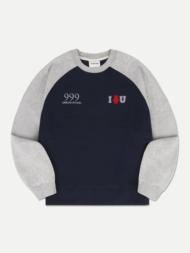 I B U Sweatshirt AMM1214 (Navy) - AMBLER - Modalova