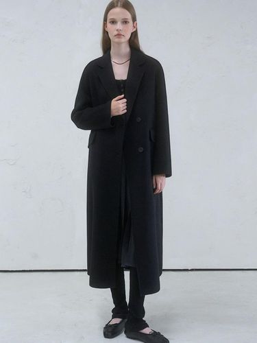 Bordo Handmade Wool Coat BLACK - vivacious - Modalova