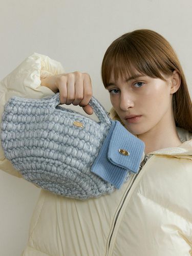 HANDMADE KNIT TOTE BAG - Gray - THE PENNY - Modalova