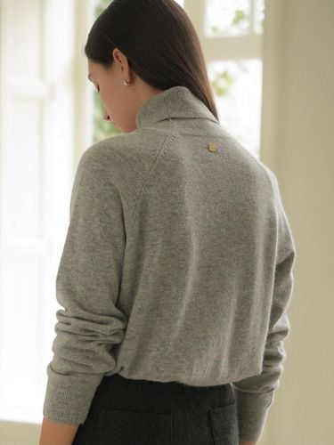 Daily wool blend turtleneck knitwear_Gray - KNOWN BETTER - Modalova