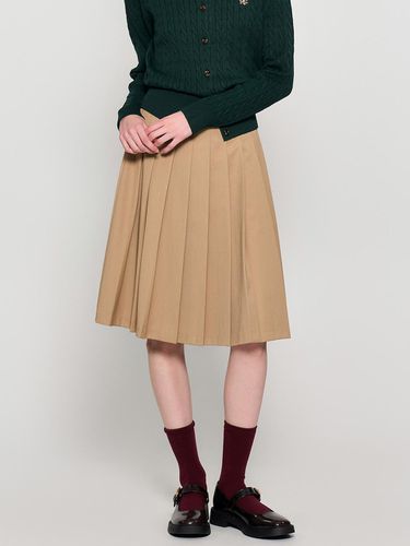 New Classic Pleats Midi skirt [BEIGE] / WBD3L13505 - GENERAL IDEA - Modalova