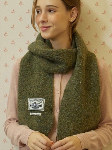 Color Blend Knit Muffler - Green - NONLOCAL - Modalova