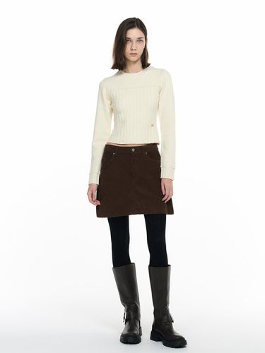 Ribbed Mix Knit Pullover [IVORY] / WBD4L05537 - GENERAL IDEA - Modalova