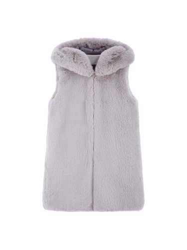 FAUX FUR CUPID HOODED VEST (LVT002KRFKF) - Lemonplet - Modalova