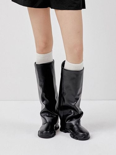 Loose fit warmer long boots - mina de bona - Modalova