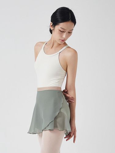 Chiffon skirt (beige green) - Ballessimo - Modalova