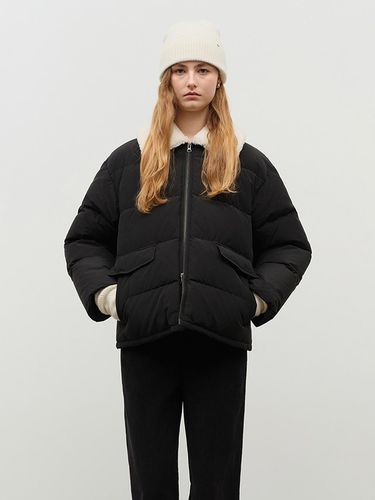 Unisex Detachable Shearling Collar Down Jacket - B - Dunst for WOMEN - Modalova