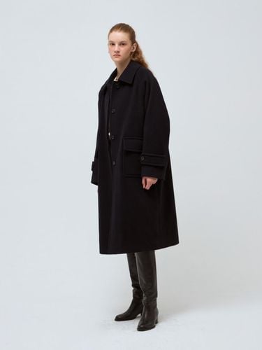 Balmacaan long coat - dark navy - DEPOUND - Modalova