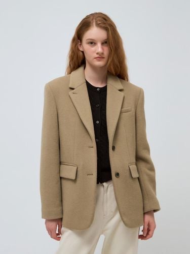 Wool single jacket - beige - DEPOUND - Modalova