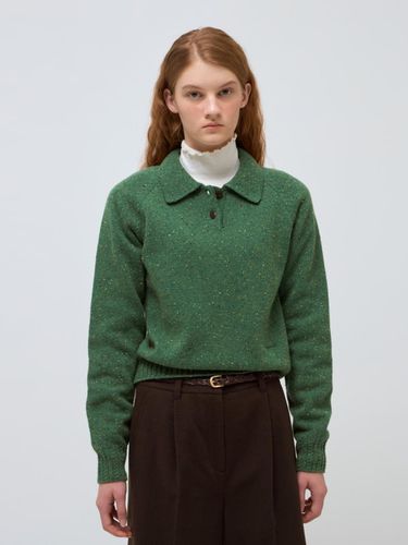 Nep collar pullover - green - DEPOUND - Modalova