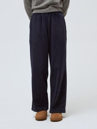 Corduroy banding pants - navy - DEPOUND - Modalova