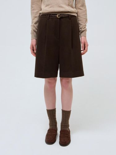 Wool half pants - brown - DEPOUND - Modalova