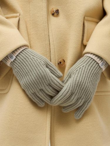 Line knit gloves - smoke green - DEPOUND - Modalova