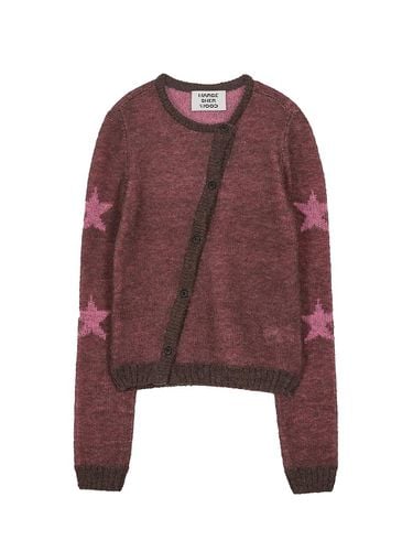 MOHAIR STAR CARDIGAN_brown/pink - MARGESHERWOOD - Modalova