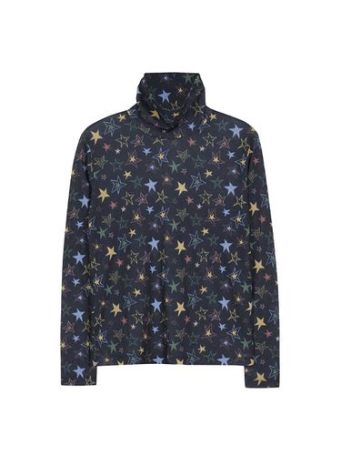 STAR PRINTED TURTLENECK T SHIRT_black/colored - MARGESHERWOOD - Modalova