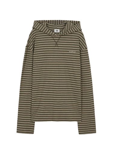 HOODIE STRIPE LONG SLEEVE_khaki - MARGESHERWOOD - Modalova