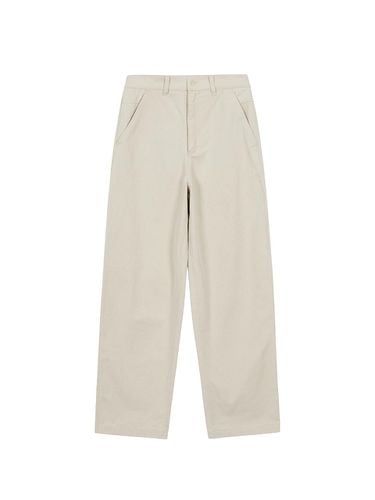 WASHED WORK CURVE PANTS_light beige - MARGESHERWOOD - Modalova