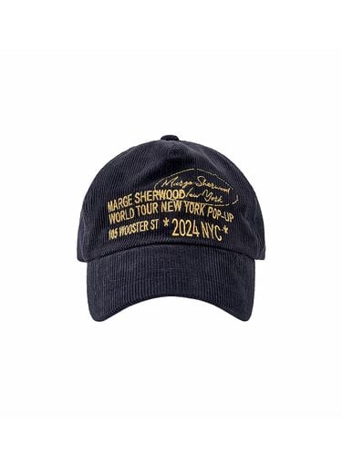 CORDUROY NEW YORK BALLCAP_navy - MARGESHERWOOD - Modalova