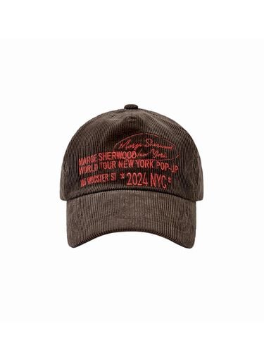 CORDUROY NEW YORK BALLCAP_brown - MARGESHERWOOD - Modalova