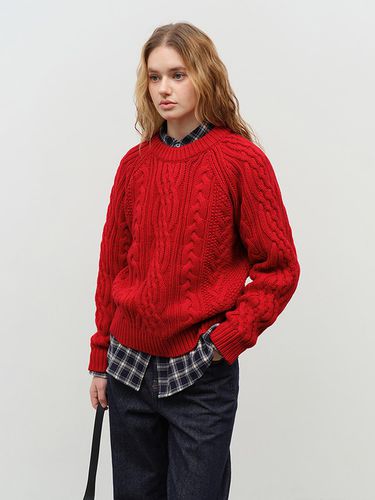 Unisex Classic Fisherman Sweater - Red - Dunst for WOMEN - Modalova