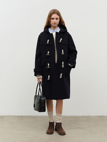 Unisex Classic Duffle Coat - Navy Solid - Dunst for WOMEN - Modalova