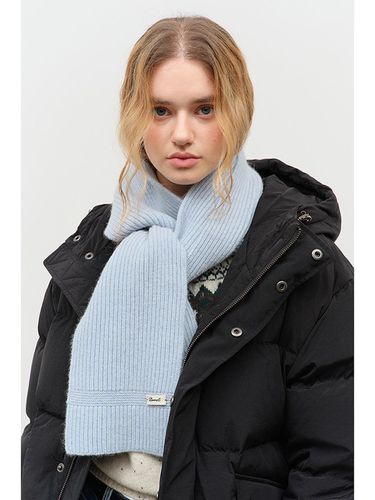 Knitted Cashmere scarf - Sky Blue - Dunst for WOMEN - Modalova