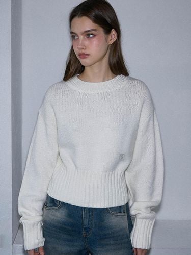 Basic Crop Knit [Ivory] - Rosefrantz - Modalova