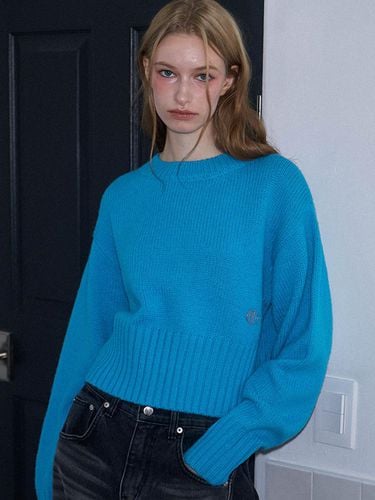 Basic Crop Knit [Blue] - Rosefrantz - Modalova