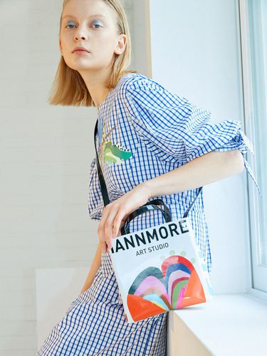 Heart Print Square Bag - Iannmore - Modalova