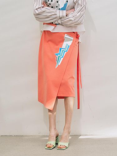 Wrap Style Punto Skirt - Iannmore - Modalova